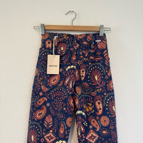 MOTHER The Hustler Flood High-Rise Crop Jeans NWT in Henna Happiness 23 - Picture 9 of 16